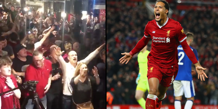 WATCH: Liverpool fans sing Virgil van Djik chant to the tune of a classic trad anthem