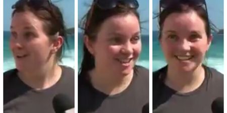 WATCH: Irish lady in Australia has most Irish reaction to the news that a great white shark is near the beach