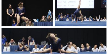 WATCH: Gymnast gets perfect 10 for this absolutely incredible floor routine