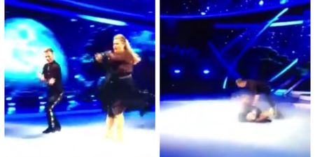 WATCH: Gemma Collins suffers dramatic tumble on Dancing On Ice