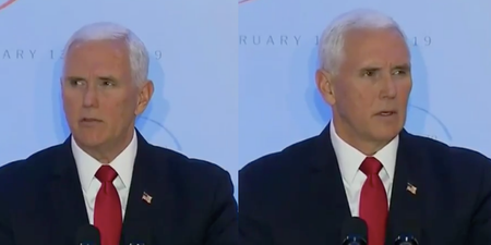 WATCH: Mike Pence waiting for applause in the most excruciating speech you’ll ever see