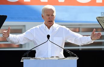 Joe Biden says Donald Trump has a problem with “strong women”