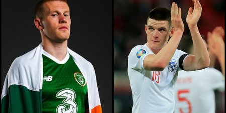 James McClean has offered his views on Declan Rice deciding to play for England