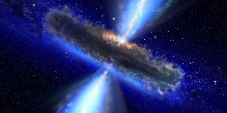 Scientists have discovered a black hole so large that it is pulling on the fabric of space and time