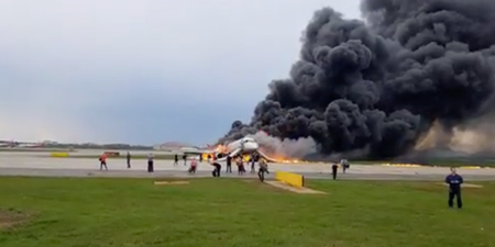 At least 41 killed in Russian plane after it burst into flames during emergency landing