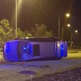 Garda in Kildare share images of flipped car that failed to stop after being caught speeding