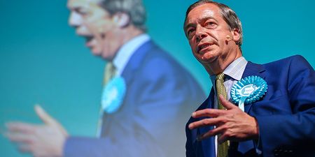 WATCH: Nigel Farage has been hit by a milkshake in Newcastle