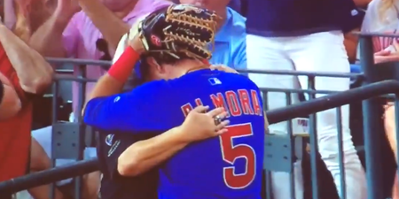 WATCH: Major League Baseball player visibly shaken after he struck a child with a ball