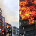 A hundred firefighters battle vicious fire at block of flats in London