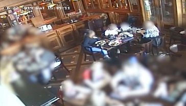 WATCH: Restaurant CCTV captures woman putting glass in her mouth and pretending to choke