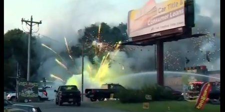 WATCH: Firework factory goes up in flames, looks exactly as spectacular as you’d imagine