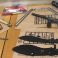 Gardaí seize variety of weapons, attack-dog suit and pitbull in Dublin