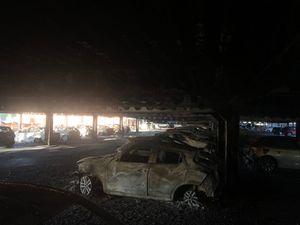Local fire brigade share images from aftermath of car park blaze in Cork