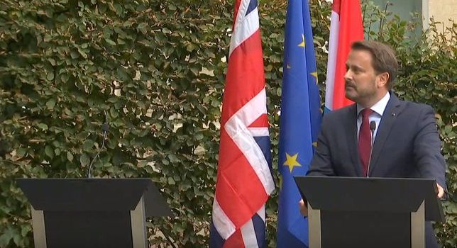 Boris Johnson Xavier Bettel press conference
