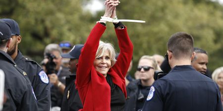 WATCH: Jane Fonda accepts BAFTA while being arrested during climate change protest