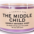 There’s a middle child candle with a “largely invisible” scent