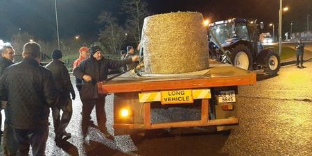 Irish Farmers’ Association stage blockade at Aldi distribution centre over beef prices
