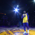 LeBron James led an emotional night of tributes to Kobe Bryant