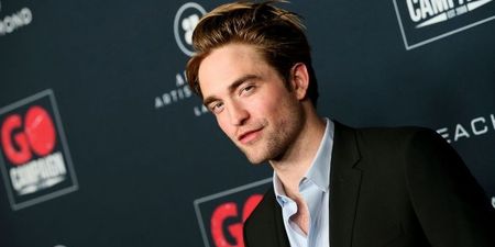 Here’s your very first red-tinted look at Robert Pattinson as Batman