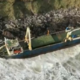 Storm Dennis washes ghost ship up on to Cork shore