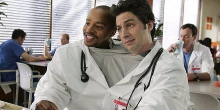 Zach Braff and Donald Faison have launched their own Scrubs rewatch podcast