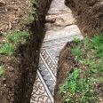 Ancient Roman mosaic floor discovered underneath vineyard in Italy