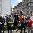 Far-right demonstrators clash with police in London over Churchill statue