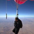 David Blaine floats at 25,000 feet with helium balloons in latest stunt