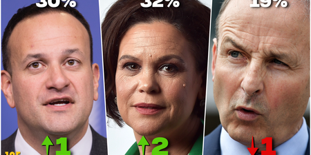 Latest opinion poll sees Sinn Féin remain largest party in Republic of Ireland