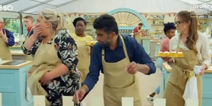 Drama in Great British Bake Off opener as contestant knocks cake out of opponent’s hands