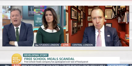 Piers Morgan challenges Matt Hancock on why he voted against free school meals