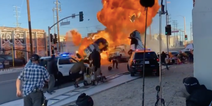 WATCH: Michael Bay shares footage of bonkers stunt from the set of his new movie