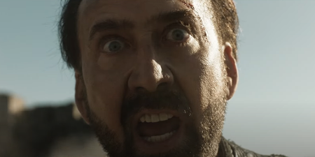 The film Nicolas Cage has called “the wildest movie” he’s ever made has a trailer