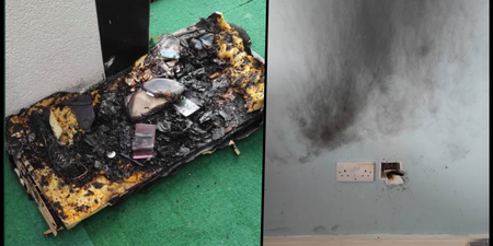 Dublin Fire Brigade issues warning after rechargeable vape sets furniture on fire