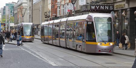 Group of 20 young men board Luas and assault passenger