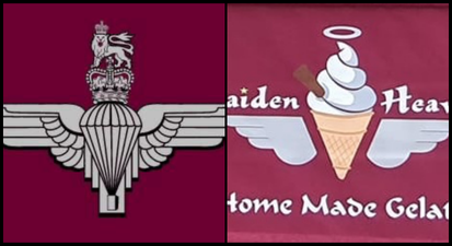 Derry ice-cream shop apologises for logo’s “striking resemblance” to Parachute Regiment’s insignia
