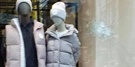 Investigation launched after window smashed at Canada Goose store in Dublin