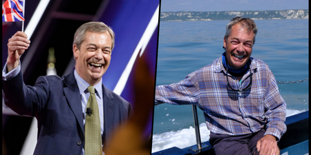 Nigel Farage has been saying republican phrases again, but in reality, he’s the one laughing
