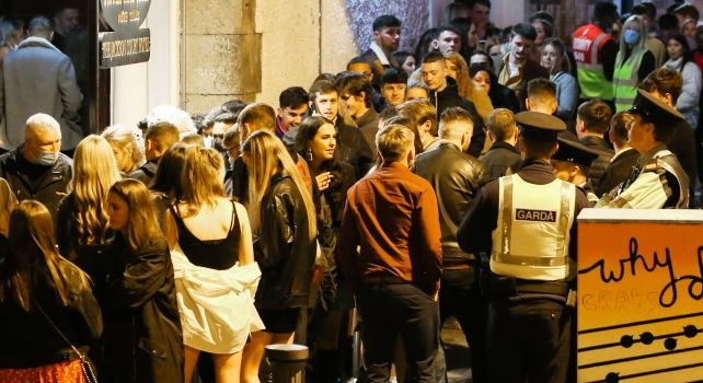 Nightclub queues Dublin October 22