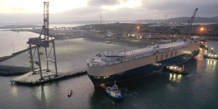 Port of Cork welcomes biggest ever car carrier to its docks
