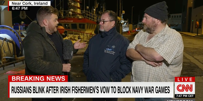 irish fishers celebrate russian