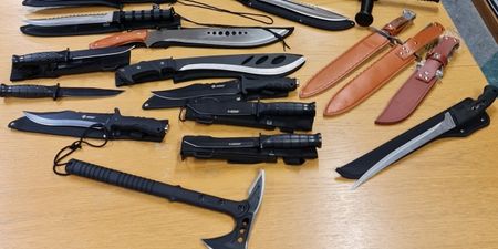 Large number of weapons and over 6,000 cigarettes seized by Gardaí