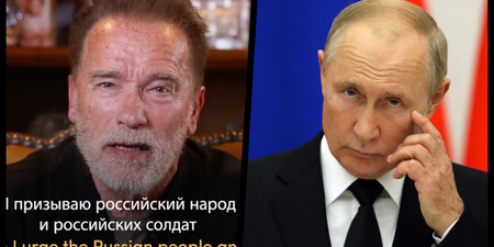 WATCH: Arnold Schwarzenegger hits Russia with hard truths in powerful speech