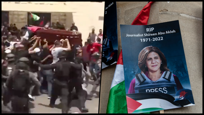Mourners attacked during funeral of Al Jazeera journalist Shireen Abu Akleh