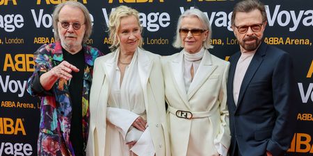 ABBA reunite on stage for the first time in four decades