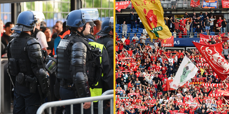 Merseyside police defend ‘exemplary’ Liverpool fans tear gassed by French police