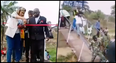 WATCH: Bridge is officially opened… before immediately collapsing once ribbon is cut
