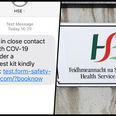 HSE warn public of Omicron close contact scam text