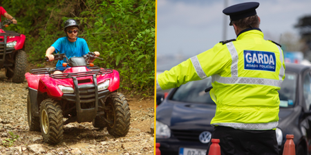 Gardaí and RSA urge parents not to buy their children quads and scramblers for Christmas