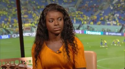 Eniola Aluko responds to criticism after on-air mistake on ITV